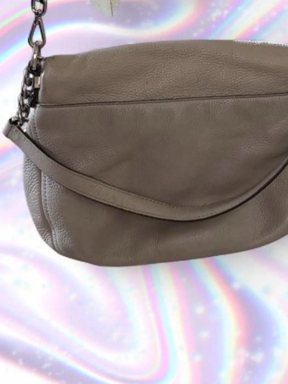 Michael Kors Taupe Leather Crossbody Bag